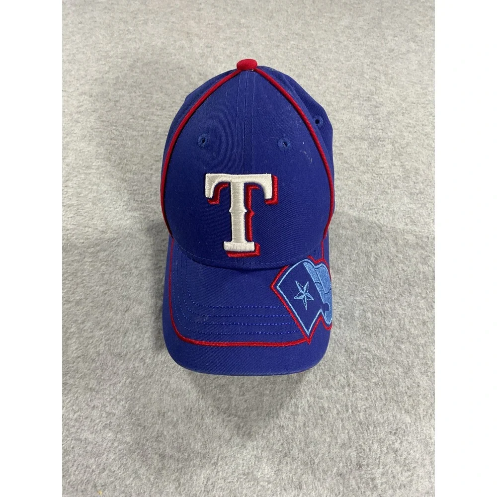 New Era 9FORTY Texas Rangers Youth Hat Royal Blue Adjustable Baseball Cap MLB